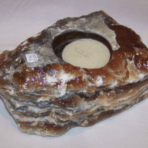 Theelicht Calciet-Honing ruw
